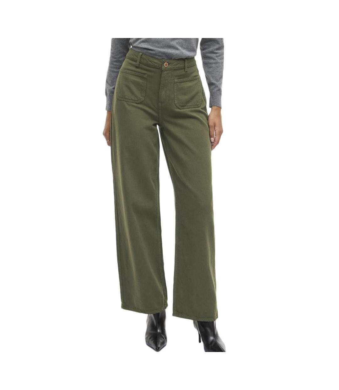 Jean large vert femme vila vicazo wide-1