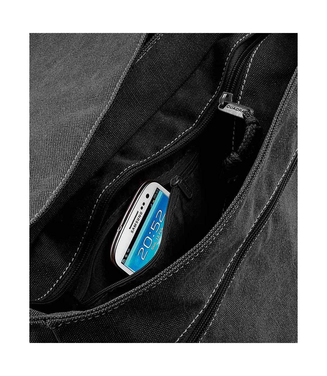 Sac À Bandoulière Taille Unique Vieux Noir Quadra-3