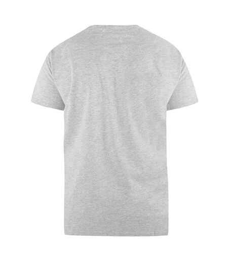 D555 Mens Signature-1 V-Neck T-Shirt (Gray Melange)