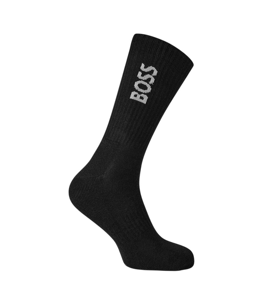 Chaussettes Homme Noir Blanc Bleu Marine Boss-4