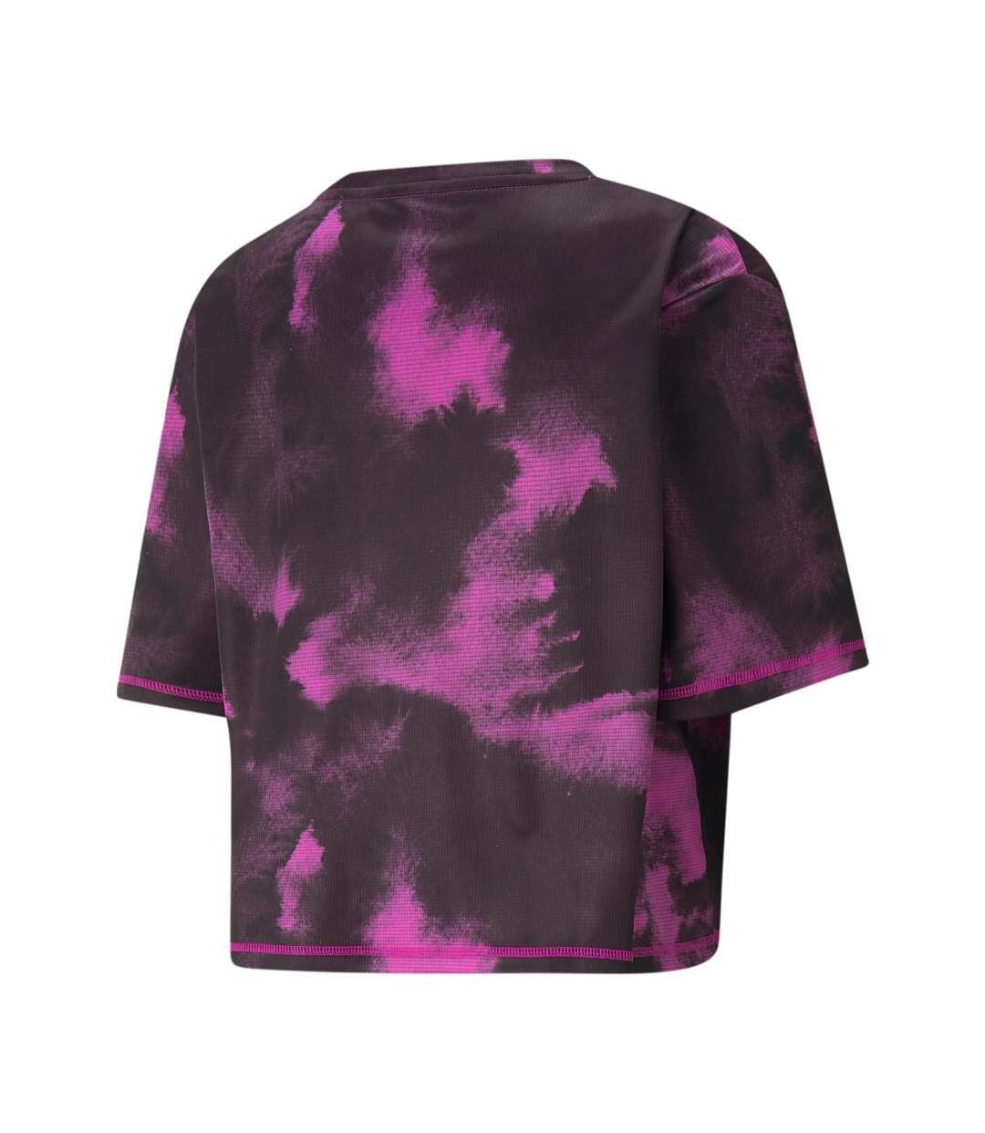 T-shirt de running noir femme puma crop stee - xs-2