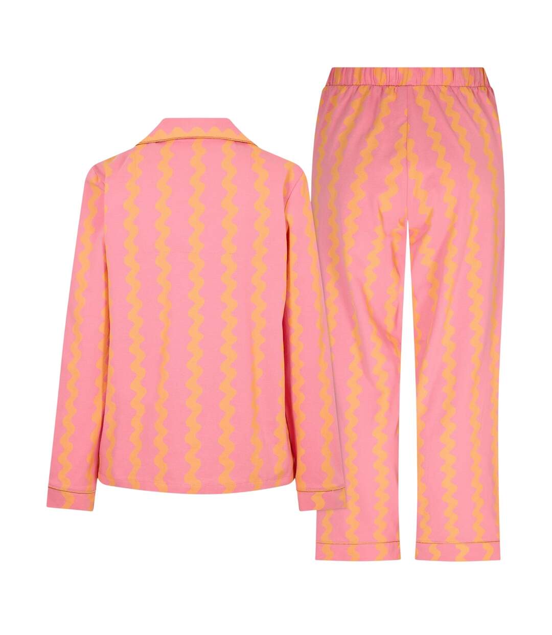 Ensemble De Pyjama Long Motif/style Tortillé Femme Rose Chelsea Peers-3