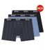 Lot De 3  Boxers Homme Bleu Bleu Marine Boss-1