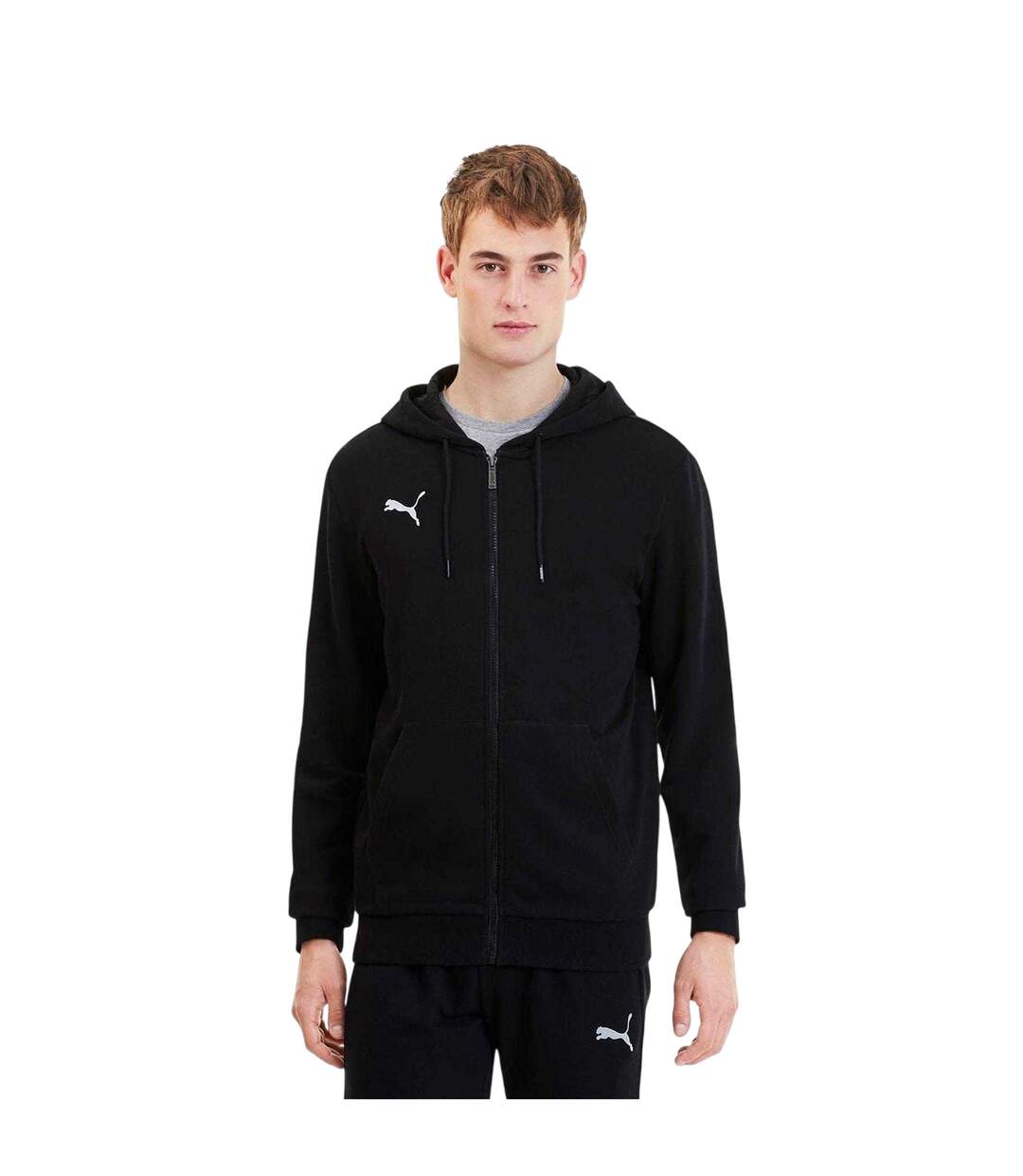 Mens Teamgoal 23 Casuals Hooded Jacket Black Puma-4