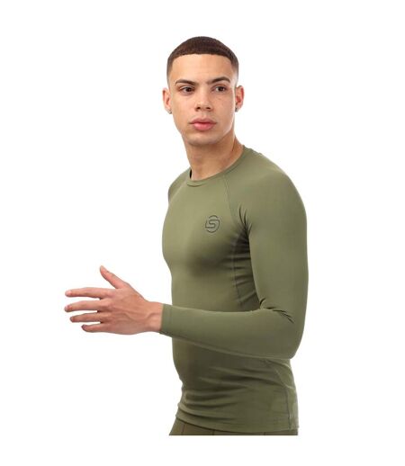 Haut Manches Longues Series-2 Homme Vert Kaki Skins