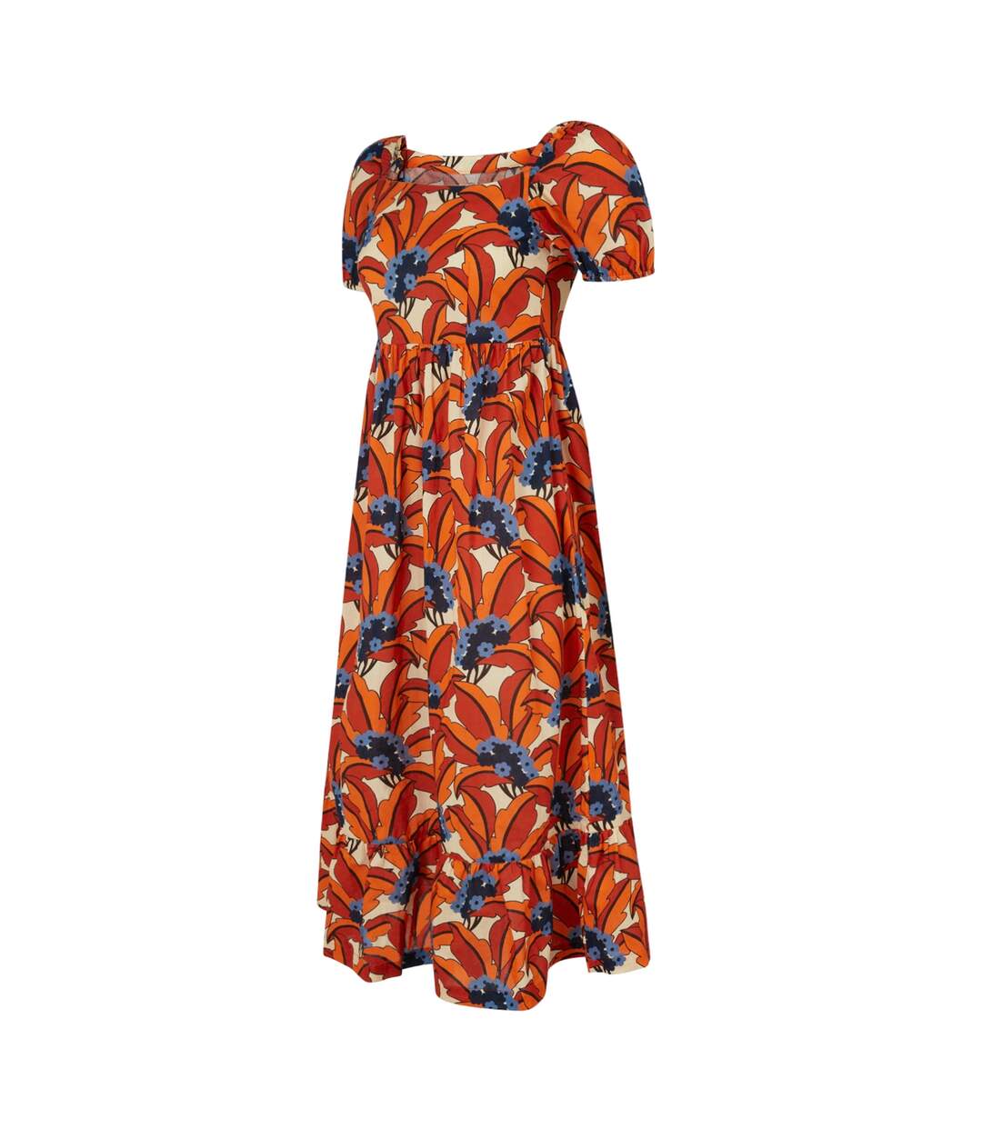 Womens/ladies orla kiely tropical summer dress orange Regatta-3