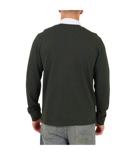 Haut De Rugby Motif/style Brodé Homme Vert Blanc Brave Soul