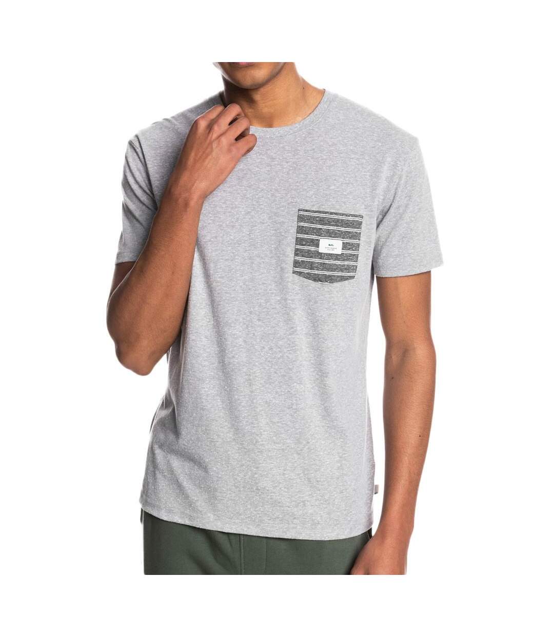 T-shirt Gris Homme Quiksilver Retro - S-1