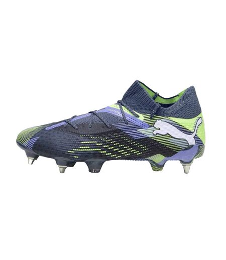 Womens/ladies Future 7 Ultimate Striped Soft Ground Football Boots Grey Multicoloured Puma