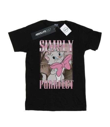 Disney - T-shirt ARISTOCATS MARIE SIMPLY PURRFECT HOMAGE - Femme (Noir) - UTBI17436