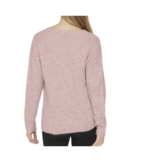 Pull rose femme vero moda crewlefile