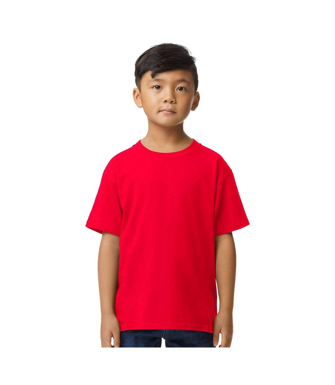 Gildan T-Shirt enfant/enfant de poids moyen au toucher doux (Rouge) - UTBC5620-1