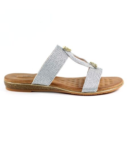 Sandales Calow Femme Argenté Lunar