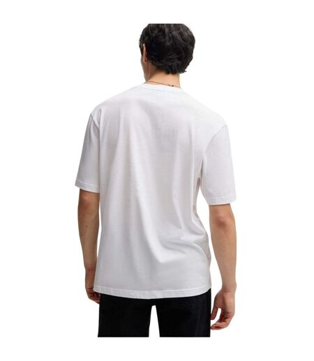 T-shirt Motif/style Logo Répété Homme Blanc Hugo