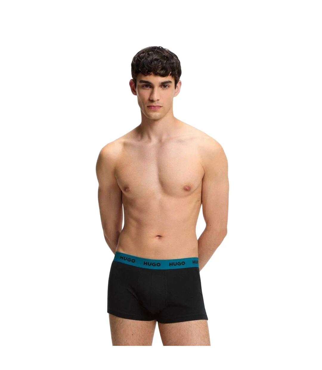 Pack Of 3  Mens Boxer Briefs  Black Hugo Boss-4