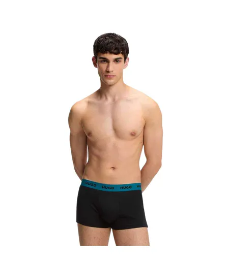 Pack Of 3  Mens Boxer Briefs  Black Hugo Boss