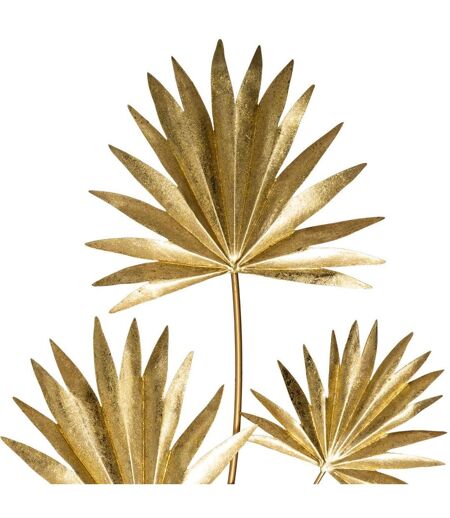 Décoration Murale Feuille Design Feel 73cm Or