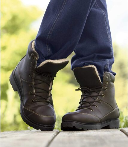 Men’s Sherpa-Lined Winter Boots