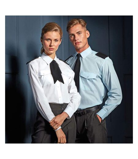 Chemise De Pilote À Manches Longues Homme Blanc Premier