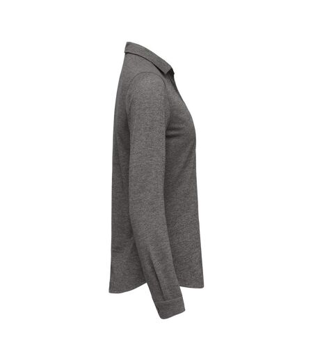 Womens/ladies Advantage Shirt Anthracite Melange Cutter & Buck