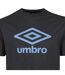 Tee shirt homme col rond en coton 160GSM et logo imprimé 729280 Umbro-2