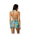 Womens/ladies Ruched Slim Bodycon Dress Yellow Honeyz-3