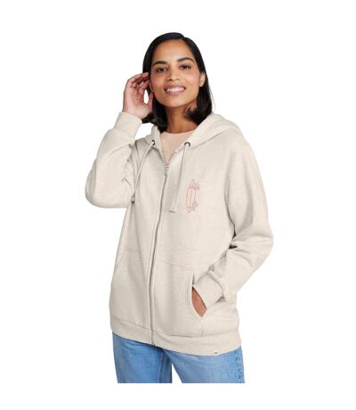 Sweat À Capuche Maya Femme Beige Clair Animal