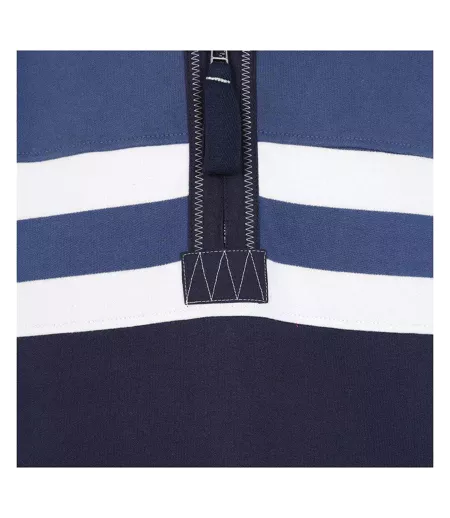 Sweat Motif/style Rayé Homme Bleu Denim Lazy Jacks