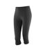 Spiro Womens/Ladies Impact Softex Breathable Capri Pants (Black)