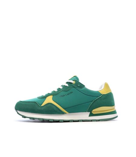 Baskets vert/jaune femme teddy smith 120549