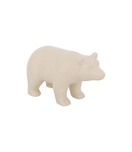 Statuette Ours en Céramique Inuit Dreams 22cm Beige