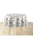 Nappe Ronde Imprimé Delicia 160cm Taupe-1