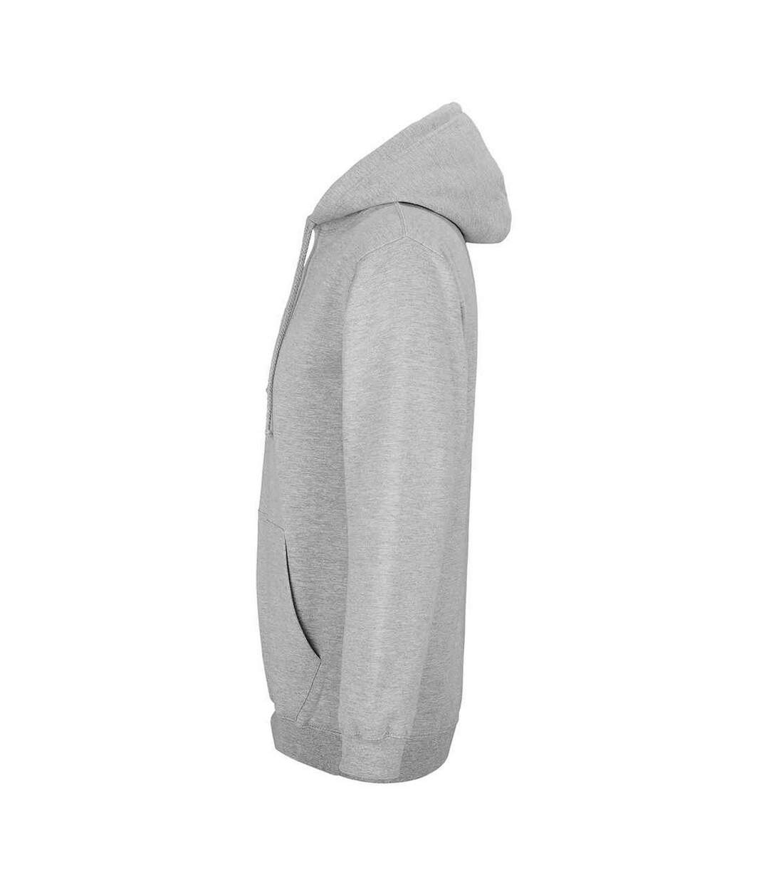 Sweat à capuche condor adulte gris chiné SOLS