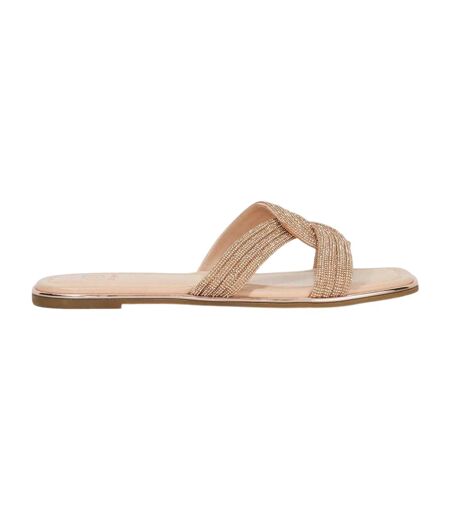 Sandales Lavenham Femme Rose Doré Dune London