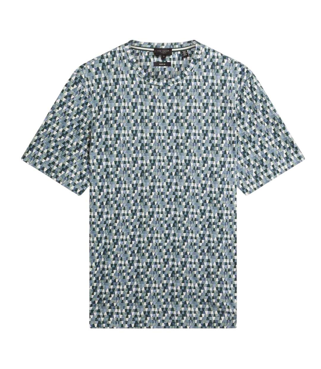 T-shirt Motif/style Géométrie Abstraite Homme Bleu Ciel Ted Baker-2