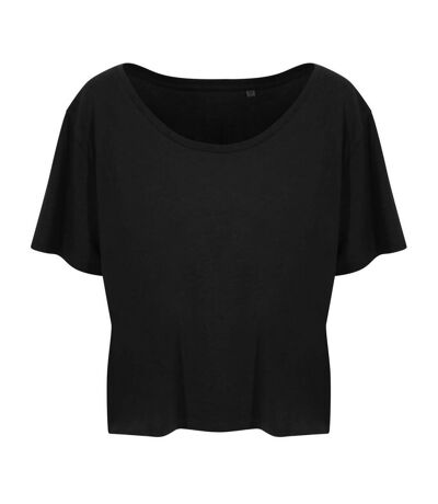 Ecologie Womens/Laides Daintree EcoViscose Cropped T-Shirt (Jet Black) - UTRW7669