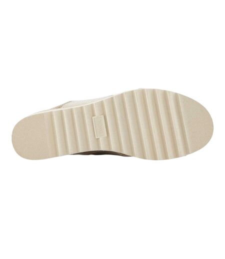 Womens/ladies Diana Jute Crossover Strap Low Heel Sandals Natural Toms