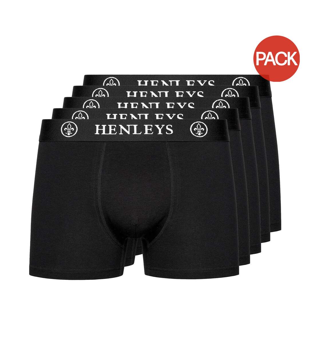 Boxers mcblacken homme noir Henleys Henleys