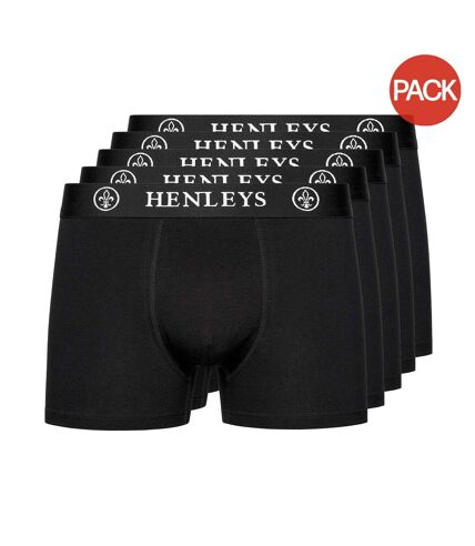 Pack of 5  Mens mcblacken boxer shorts  black Henleys