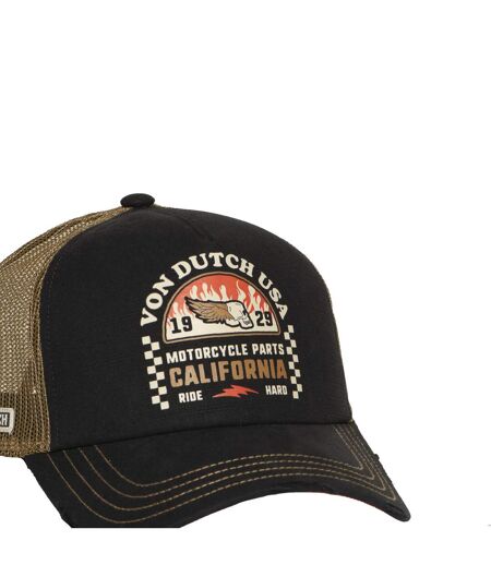Casquette trucker avec filet souple effet bamboo avec print Crew Vondutch