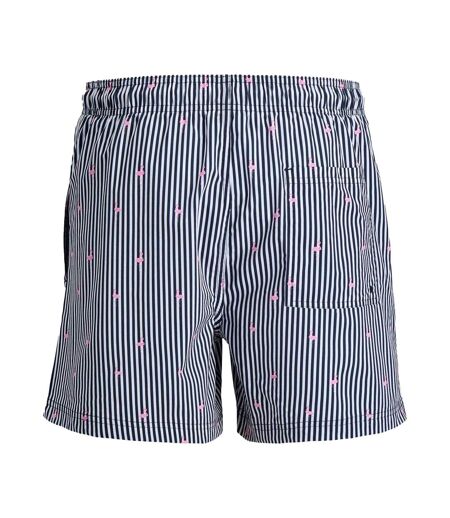 Short De Bain Motif/style Rayé Homme Bleu Marine Foncé Jack And Jones
