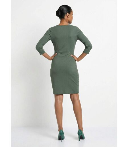 Robe cache coeur jersey cotelé Essentiel
