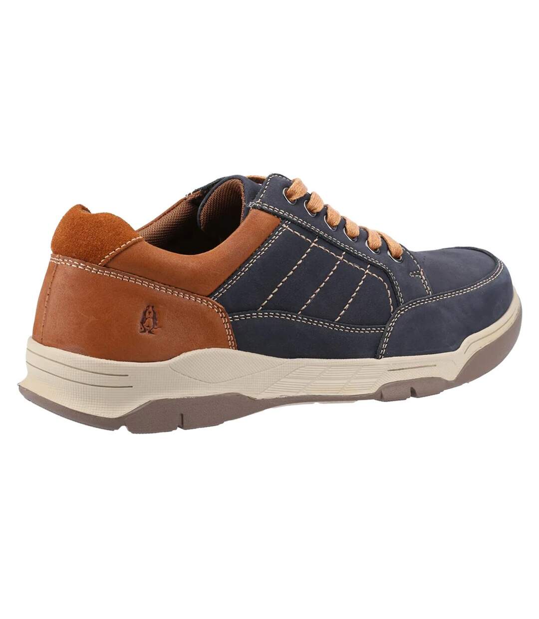 Mens Finley Leather Shoes Orange Black Hush Puppies-2