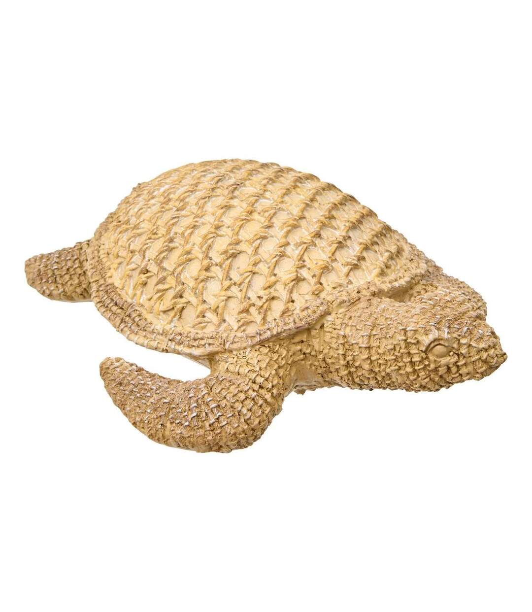 Statuette Tortue Déco Océa 24cm Beige-1