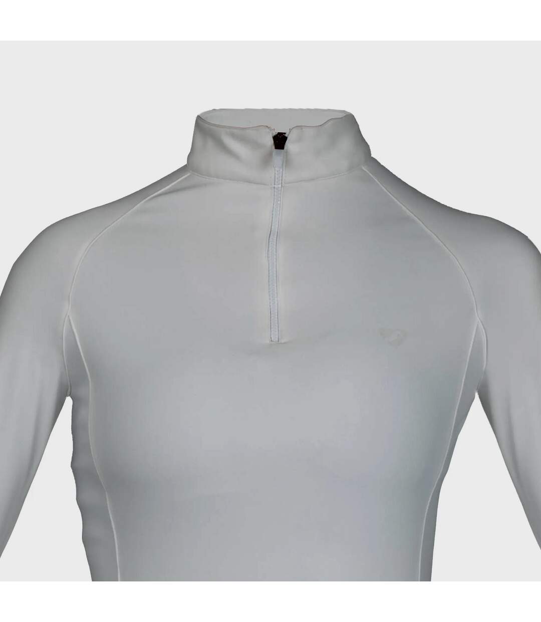 Womens/ladies eltar quarter zip base layer top white Aubrion