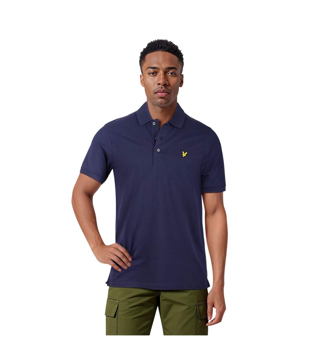 Polo Uni Manches Courtes En Coton Bio Homme Beige Gris Lyle & Scott-4