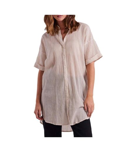 Chemise Beige à rayures  Femme Pieces Terra - L