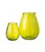 Vase Déco en Verre Stripe 35cm Jaune-2