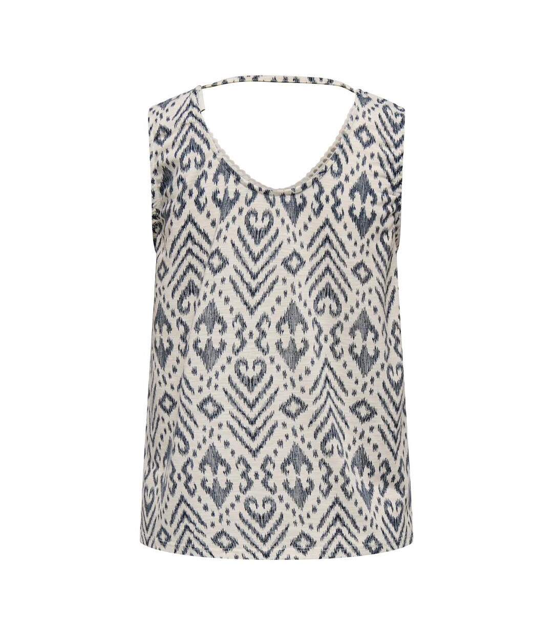 Débardeur beige/noir femme jdy dodo-2