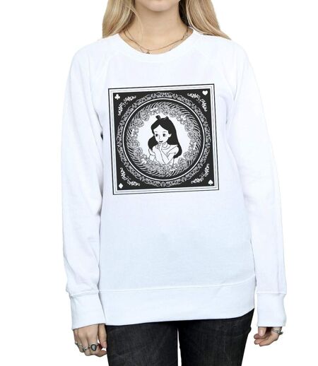 Disney Sweatshirt Womens/Ladies Alice In Wonderland Box (Blanc) - UTBI2640
